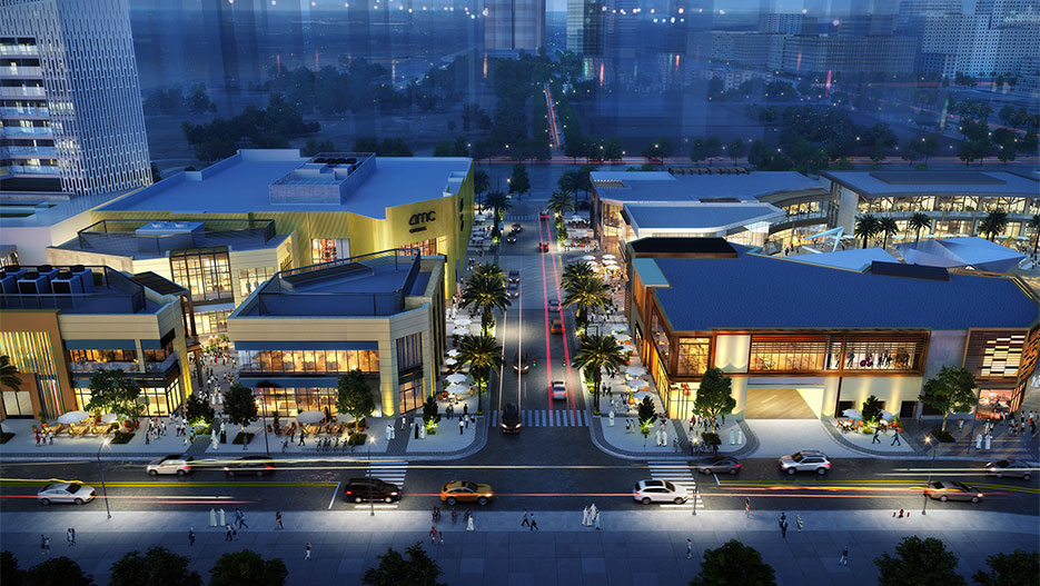 Architectural rendering of the Ajdan Walk mall