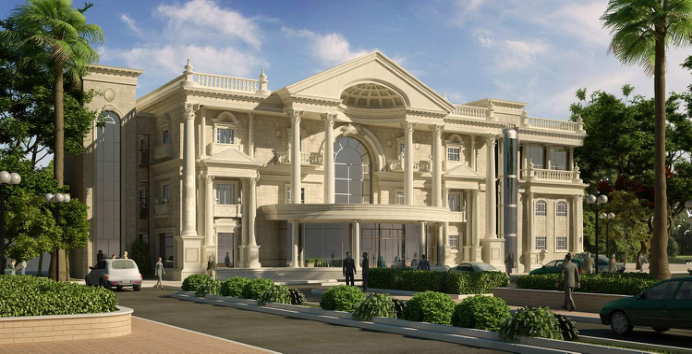 Architectural rendering of Moraj Hotel facade